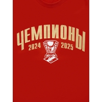 Футболка хк спартак "чемпионы 2024-2025" (мхк) ФЧМхк ФЧМХК - вид 1 миниатюра