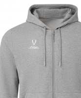 Худи на молнии JOGEL ESSENTIAL Cotton Fleece, серый меланж цб-00004813 ЦБ-00004813 - вид 4 миниатюра